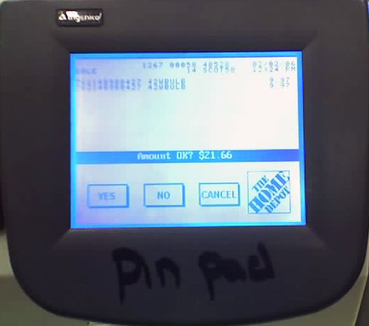 Pin Pad Scribble